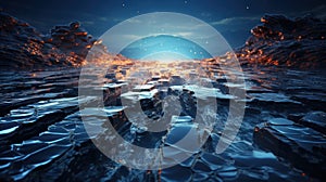 Energetic encounter: Skidmarks in motion. Created with Generative AI