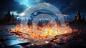 Energetic encounter: Skidmarks in motion. Created with Generative AI