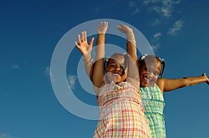 Energetic girls photo