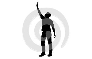 energetic man activity silhouette, man icon, energetic man concept, vector illustration