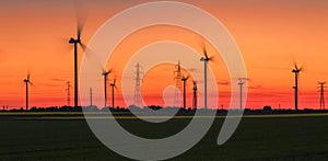 Energetic Sunset - Wind Energy