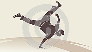 Dynamic Breakdancer Urban Street Dance Vector, vector design Generative AI