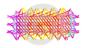 Energetic Zigzag Colorful Pattern Vector, vector design Generative AI