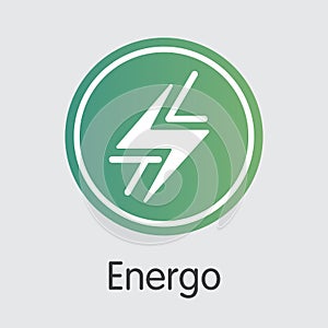 Energo Digital Currency. Vector TSL Pictogram Symbol.