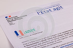 The energy check for low-income households to pay their energy bill in times of inflation