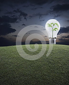 Energy conservation and environmental concept