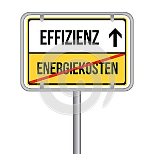 Energy costs Energy efficiency - German Translation: Energiekosten Effizienz photo