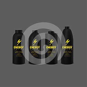 Energy drink bottle set