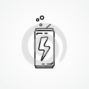 energy drink can icon.