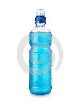 Energy drink on white chilled - Stock Image