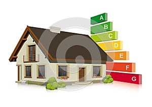 Energy efficiency classification in the home photo