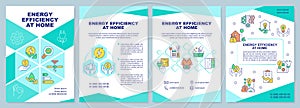 Energy efficiency at home brochure template