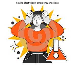 Energy efficiency at home in emergency situation. Energy crisis