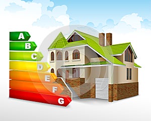 Energy efficiency rating with big house