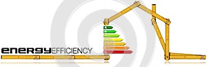 Energy Efficiency - Ruler in the Shape of House