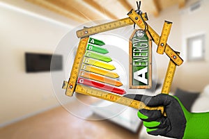 Energy Efficiency A - Ruler in the Shape of House