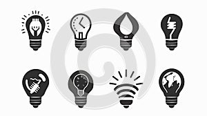 Energy Efficient Light Bulb Icon for Professional Projects