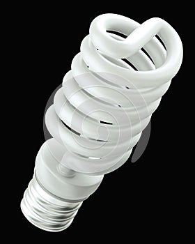 Energy efficient light bulb isolated