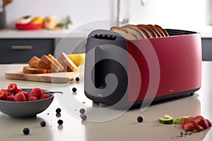 energy-efficient toaster with multiple settings and indicators for doneness