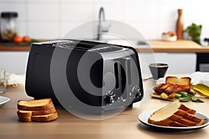 energy-efficient toaster with multiple settings and indicators for doneness