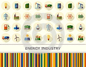 Energy, electricity, power vector background.