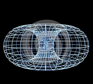 Energy field illustration 3d render man woman inside spiral x-ray vector