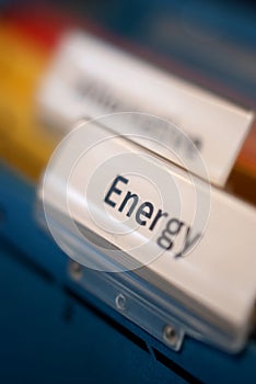 Energy file folder