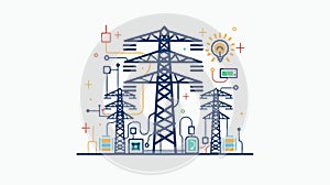 Energy Grid Icon for Power and Energy Industry Professionals