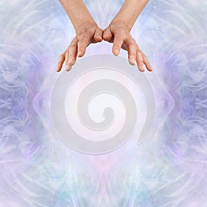 Energy healer sending out high vibrational energy