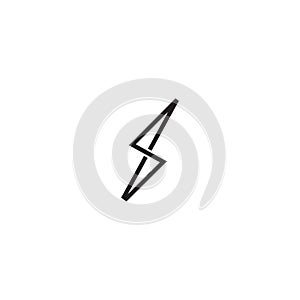 energy icon lightning icon vector