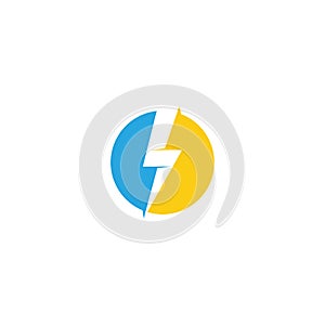 energy icon lightning icon vector