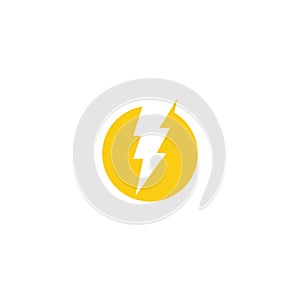 energy icon lightning icon vector