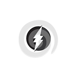 energy icon lightning icon vector