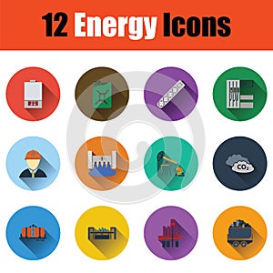 Energy icon set