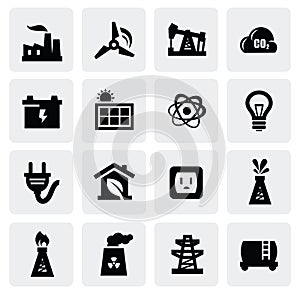 Energy icon set