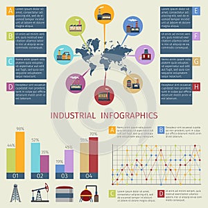 Energy infographics set
