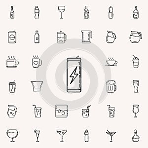 energy jar dusk icon. Drinks & Beverages icons universal set for web and mobile