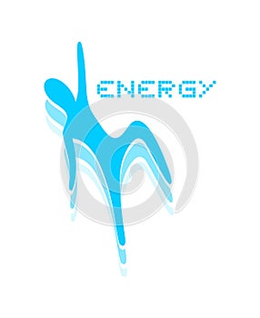 Energy jump icon