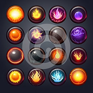 energy magic sphere game ai generated