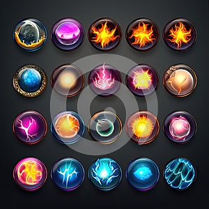 energy magic sphere game ai generated