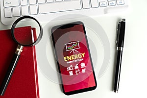 Energy Market outlook Report or Analytical tool Concept