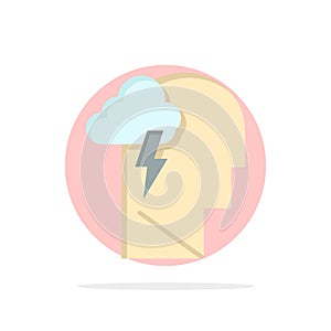 Energy, Mental, Mind, Power Abstract Circle Background Flat color Icon