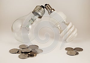 Energy and money saving photo