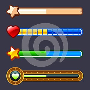 Energy progress game bar set