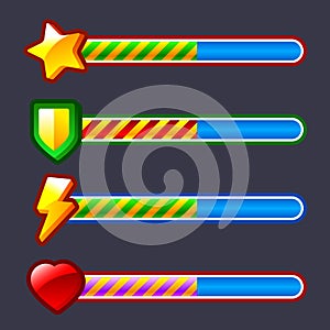 Energy progress, loading game bar set