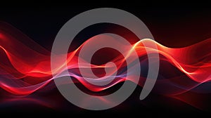 energy red tech abstract