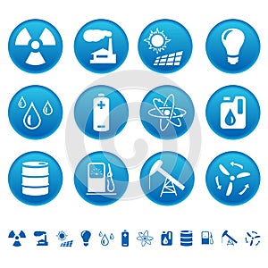 Energy & resource icons