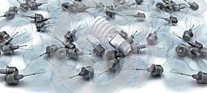 Energy saving bulb on obselete light bulbs