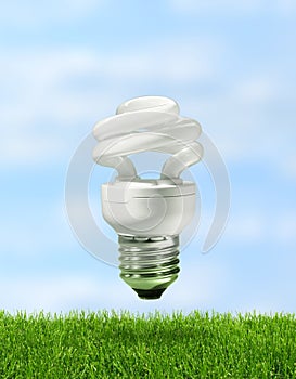 Energy saving compact fluorescent lamp photo