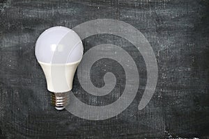 Energy saving light bulb, energy efficient background